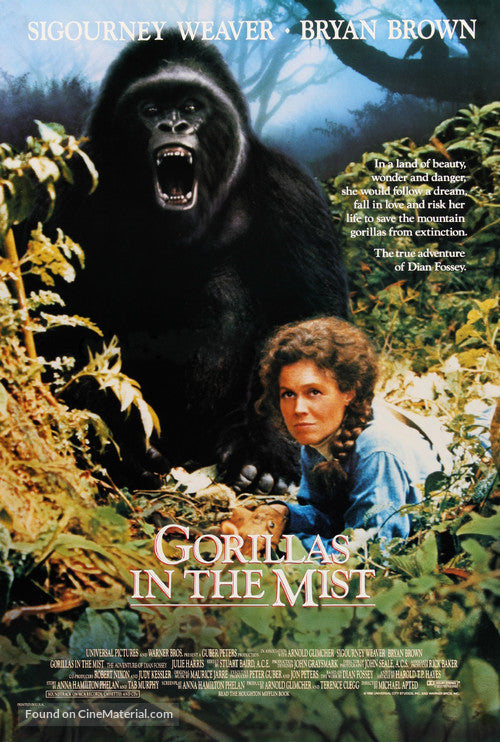 Pixel Demon Gorillas in the Mist Movie Poster A2 Size