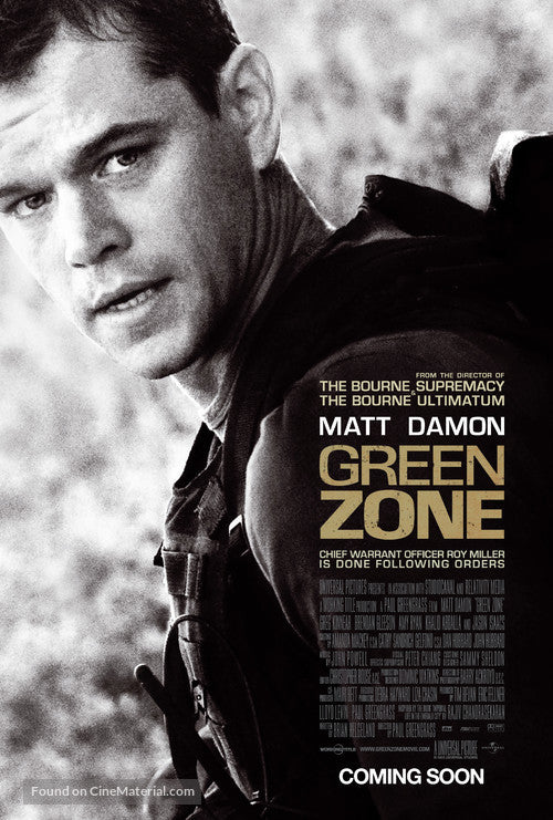 Green Zone Cinema Movie Poster A2 Size
