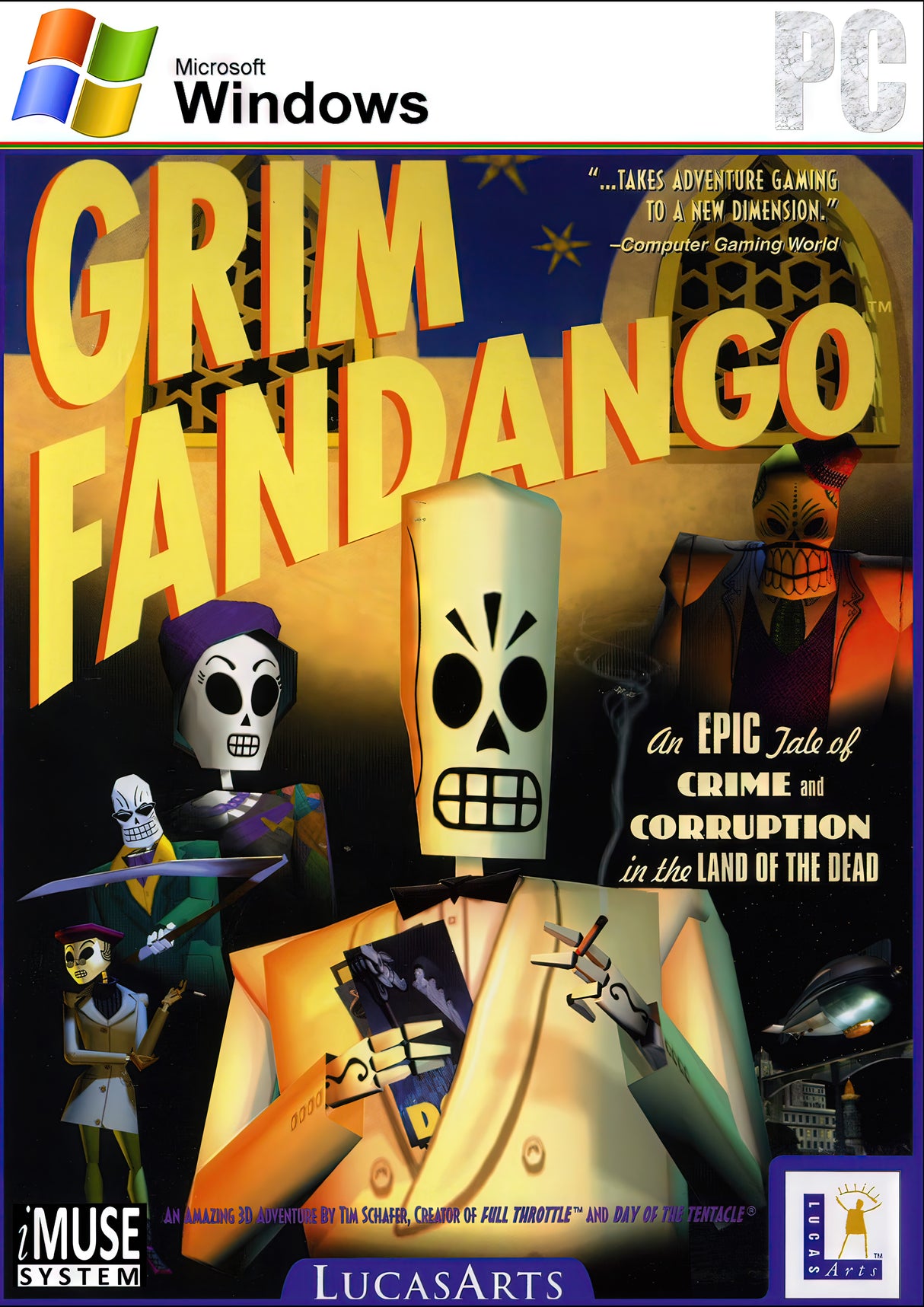 90s Grim Fandango A2 Size Posters-Pixel Demon
