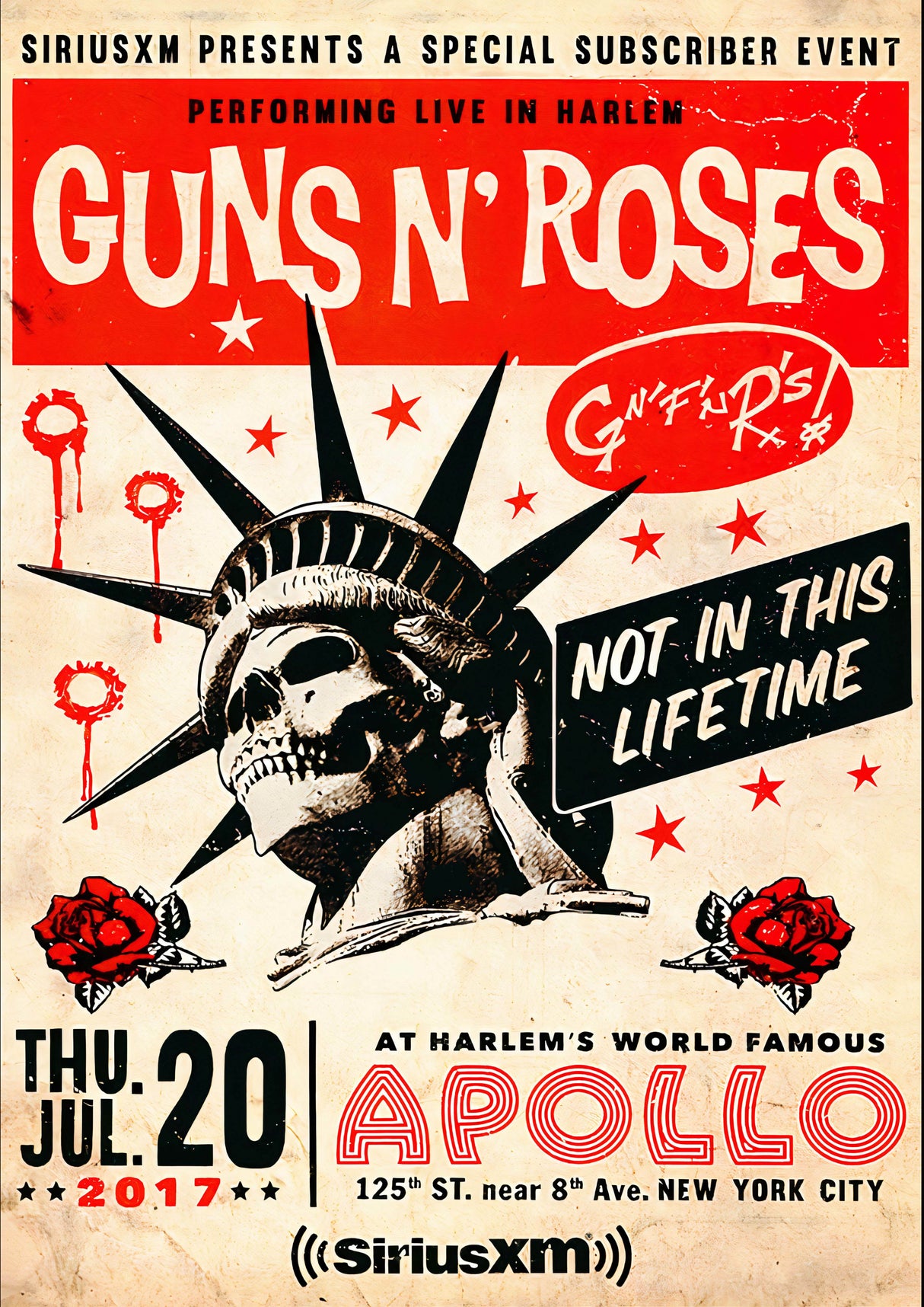 guns n roses Vintage Gig A2 Size Posters-Pixel Demon