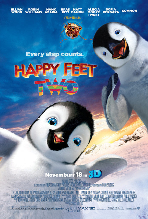 Happy Feet Two A2 Movie Poster-Pixel Demon