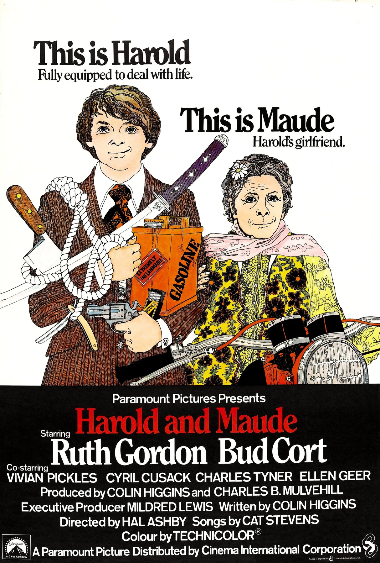 Harold And Maude A2 Size Movie Poster-Pixel Demon