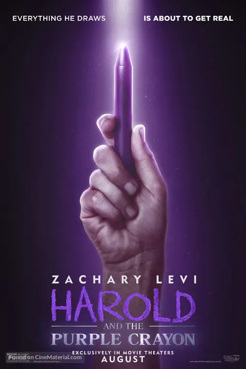 Harold and the Purple Crayon Cinema Movie Poster A2 Size Version 3