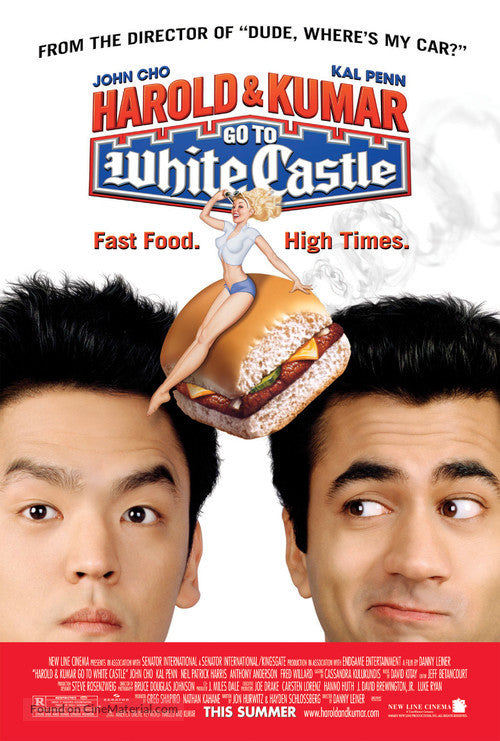 Harold & Kumar Go to White Castle Cinema Movie Poster A2 Size