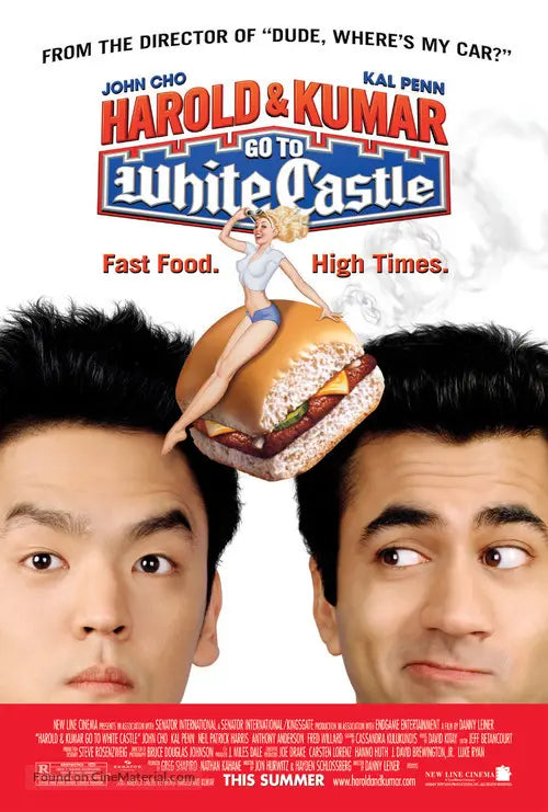 Harold & Kumar Go to White Castle Cinema Movie Poster A2 Size