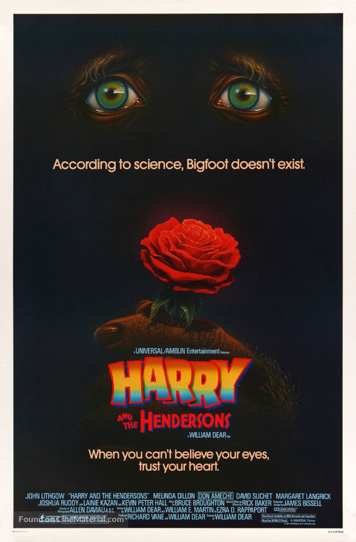 Pixel Demon Harry and the Hendersons Movie Poster A2 Size