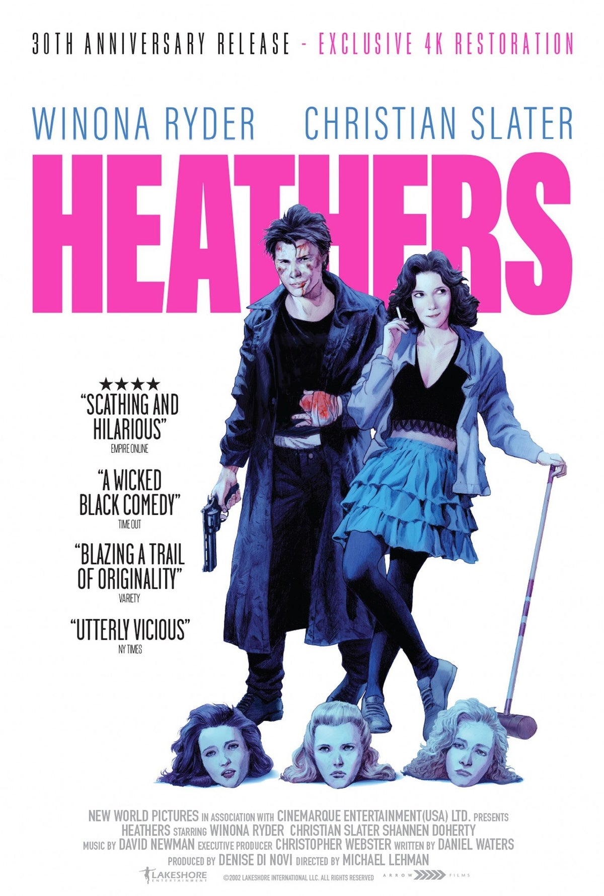 Heathers A2 Size Movie Poster-Pixel Demon