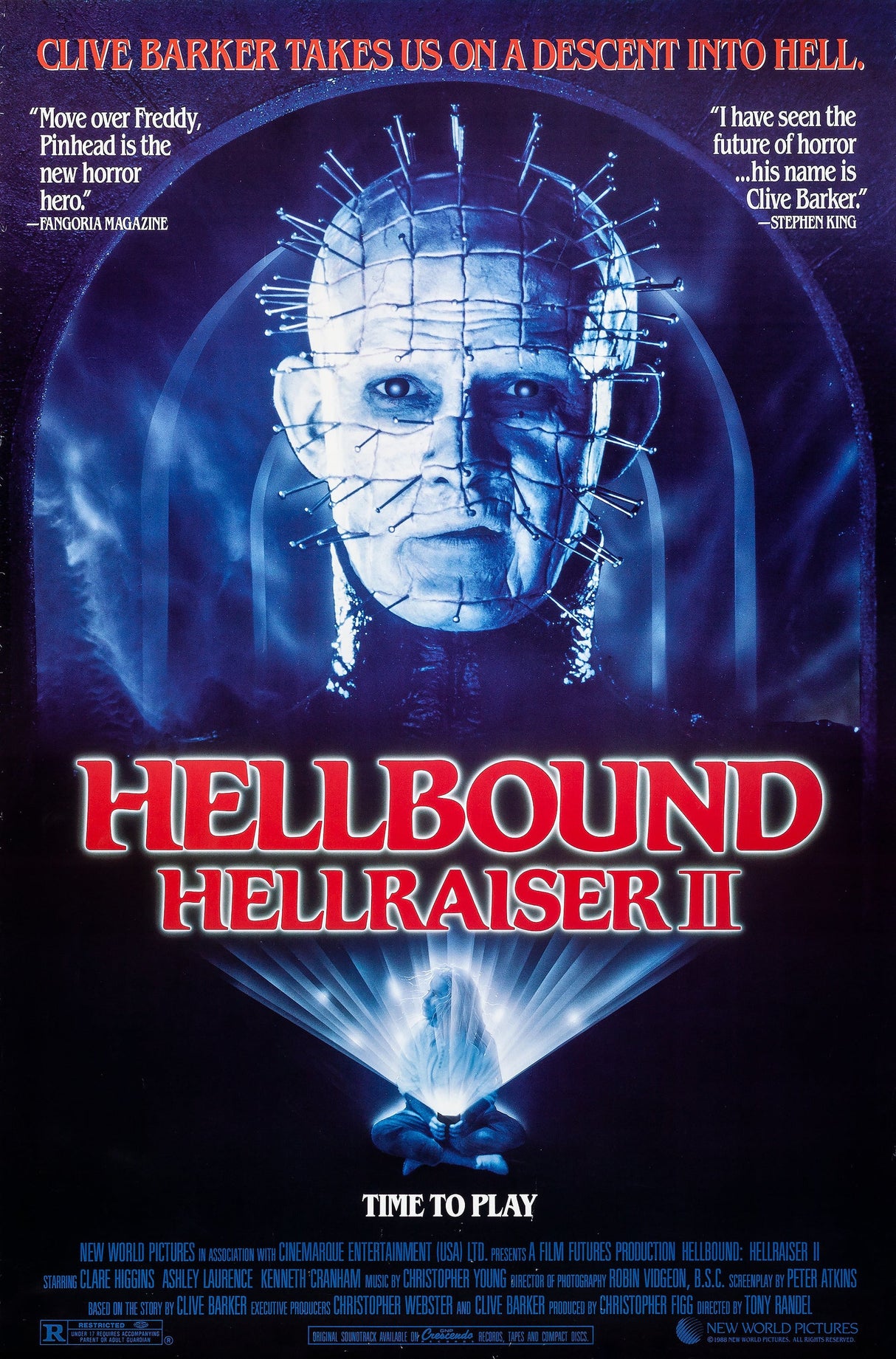 hellbound hellraiser ii A2 Size Movie Poster-Pixel Demon