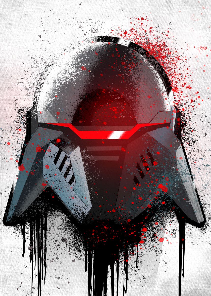 Star Wars Helmets Option 12 A2 Size Posters-Pixel Demon