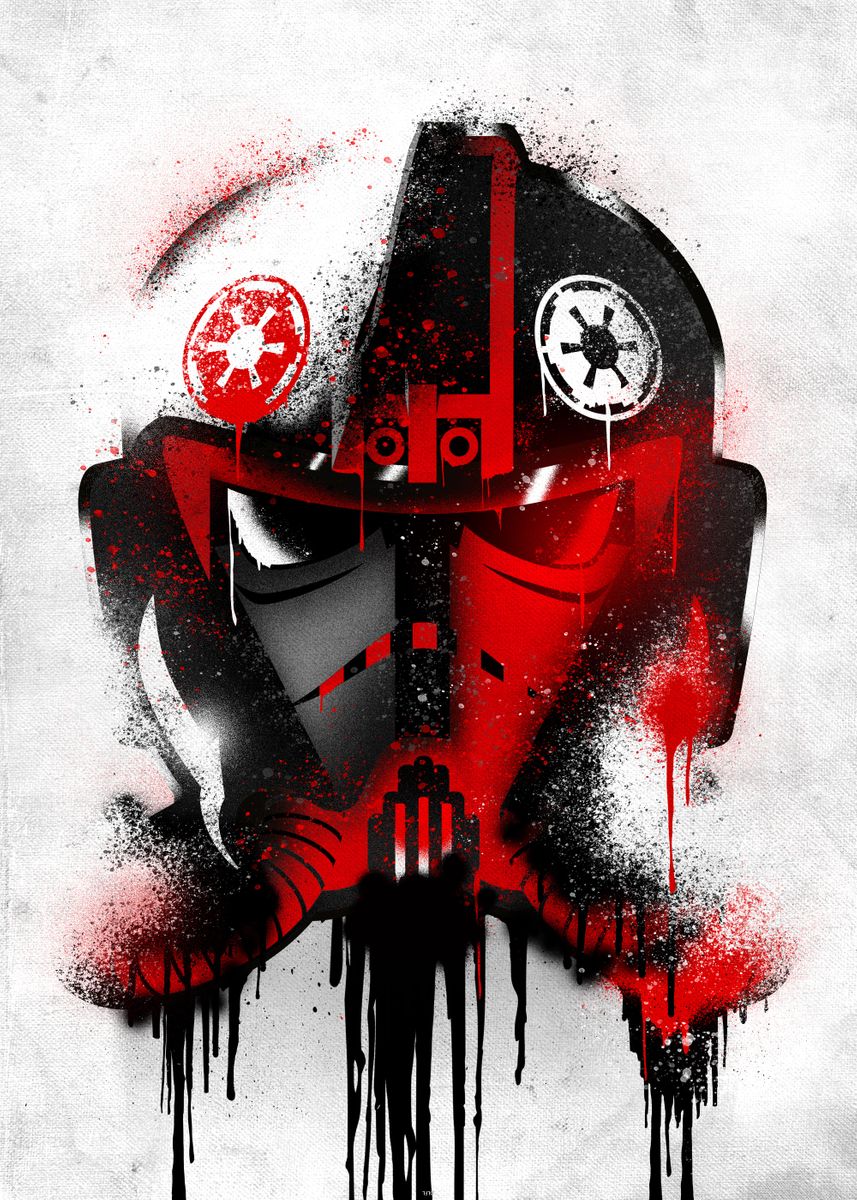 Star Wars Helmets Option 17 A2 Size Posters-Pixel Demon