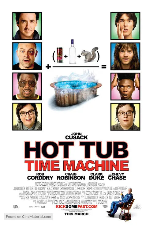 Pixel Demon Hot Tub Time Machine Movie Poster A2 Size
