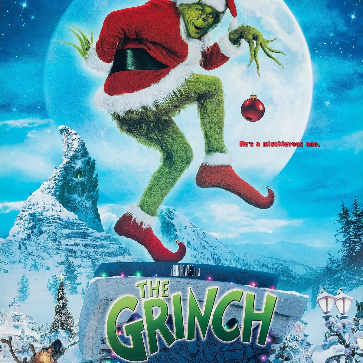 How The Grinch Stole Christmas A2 Size Movie Poster