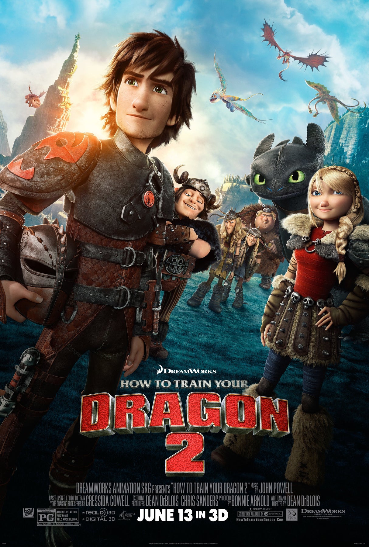 How To Train Your Dragon 2 A2 Size Movie Poster-Pixel Demon