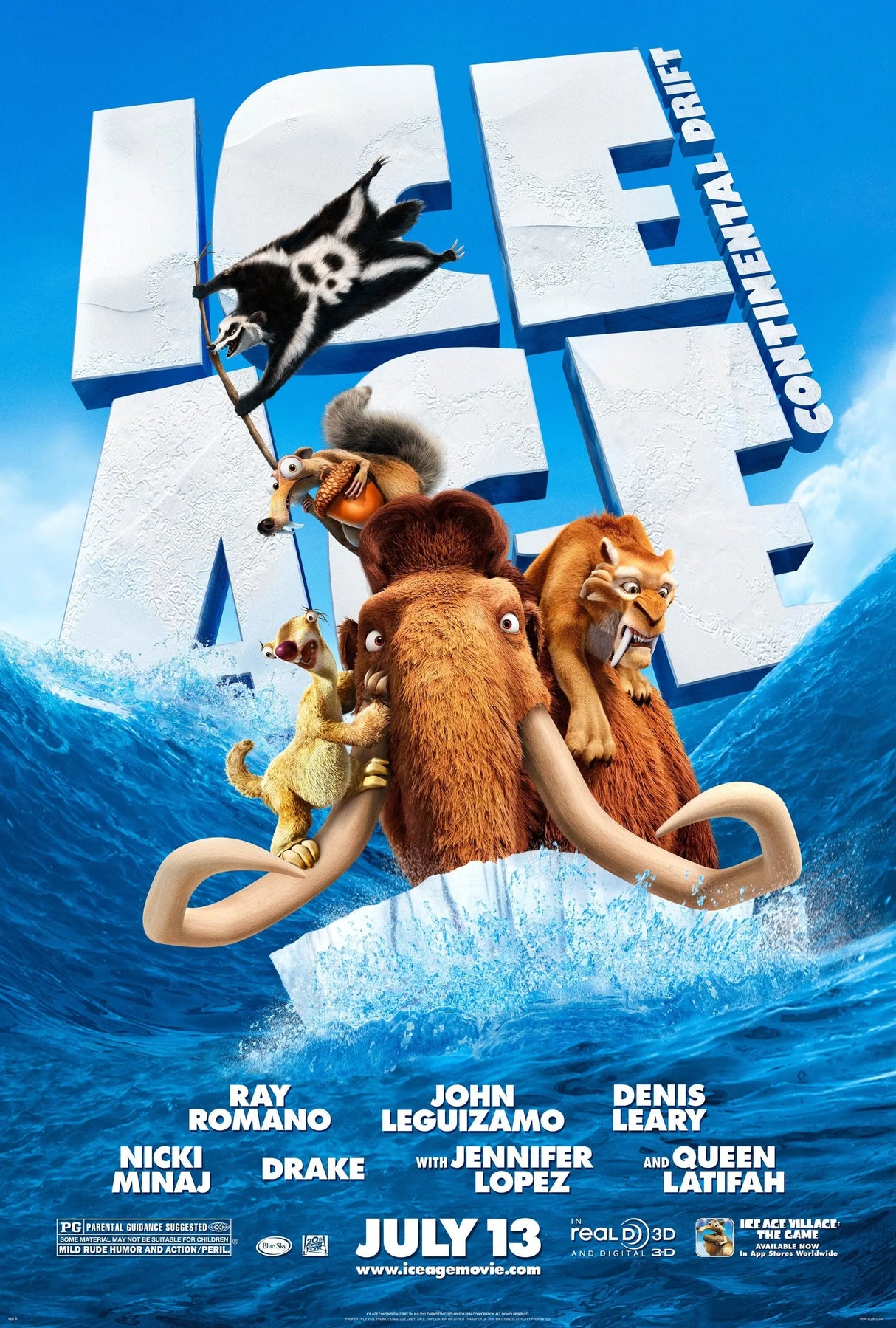 Ice Age: Continental Drift A2 Size Movie Poster-Pixel Demon