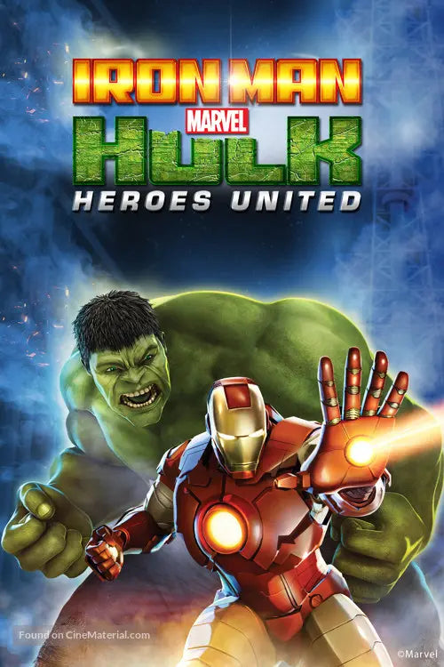 Pixel Demon Iron Man & Hulk: Heroes United Movie Poster A2 Size