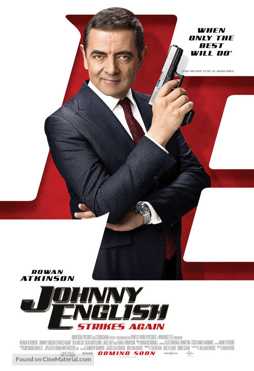 Johnny English Strikes Again Cinema Movie Poster A2 Size