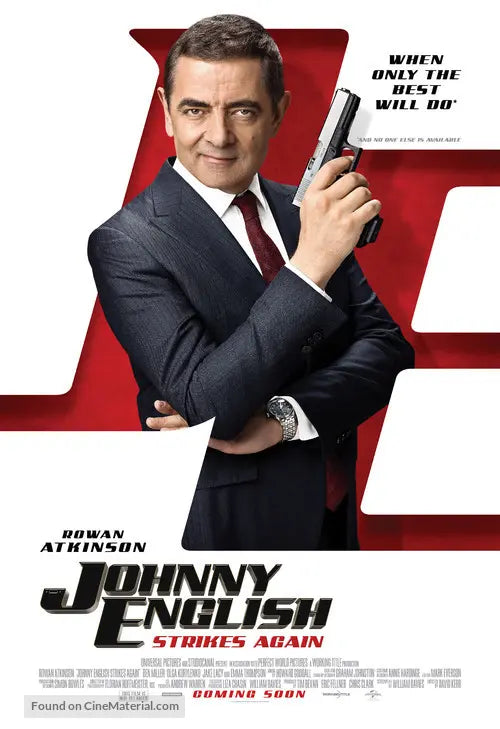 Johnny English Strikes Again Cinema Movie Poster A2 Size