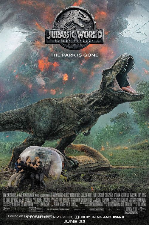 Jurassic World: Fallen Kingdom A2 Movie Poster-Pixel Demon