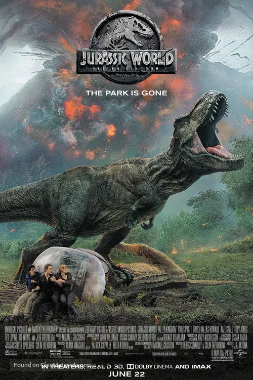 Jurassic World: Fallen Kingdom A2 Movie Poster-Pixel Demon