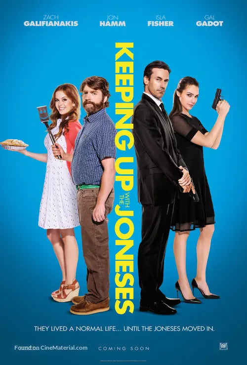 Pixel Demon Keeping Up with the Joneses Movie Poster A2 Size