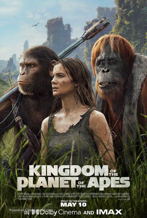Kingdom of the Planet of the Apes Cinema Movie Poster A2 Size Version 2