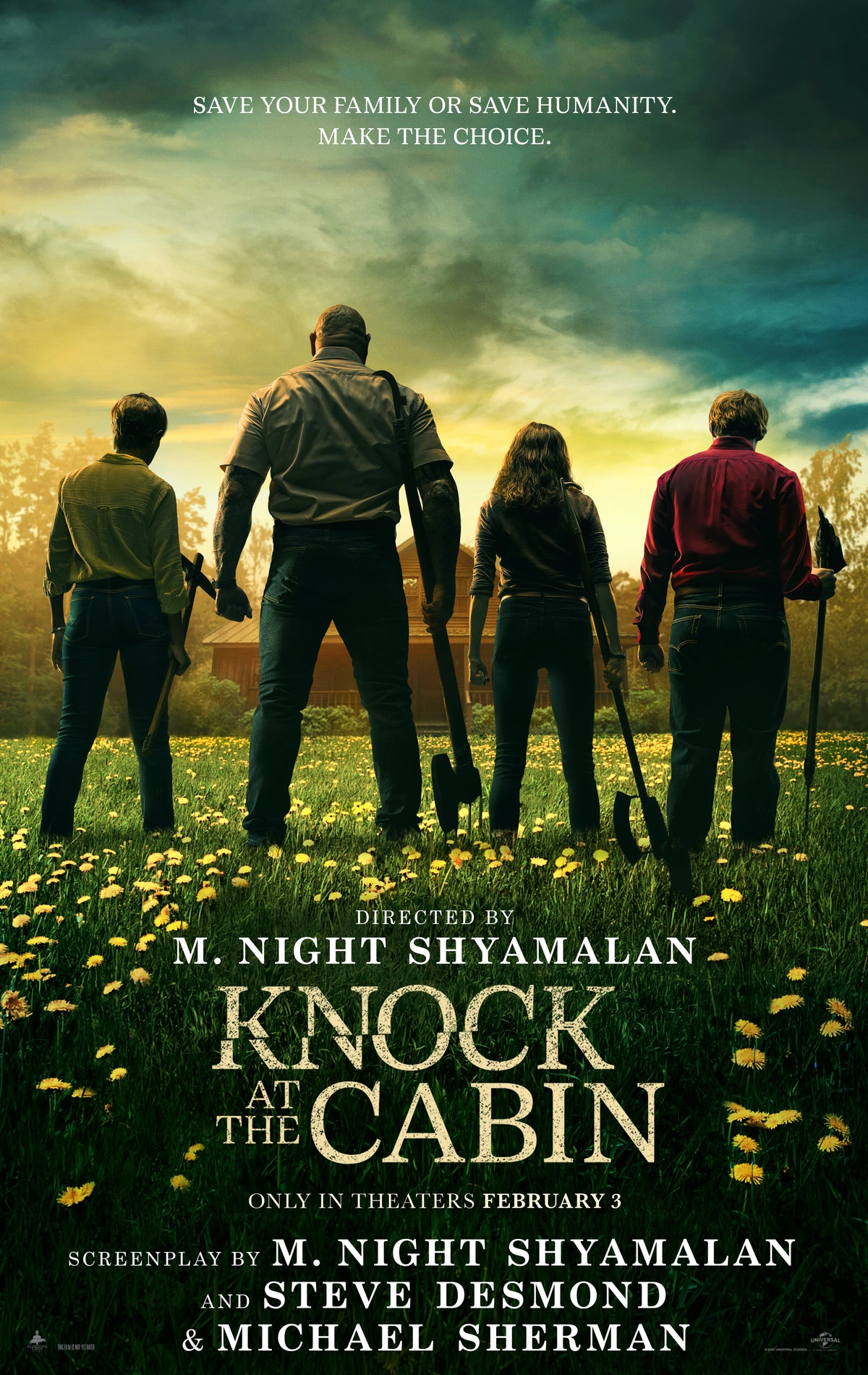 Knock At The Cabin A2 Size Movie Poster-Pixel Demon
