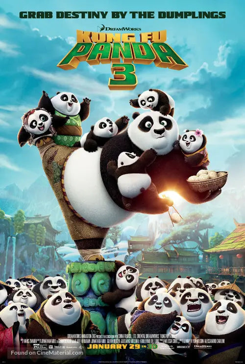 Kung Fu Panda 3 A2 Movie Poster-Pixel Demon