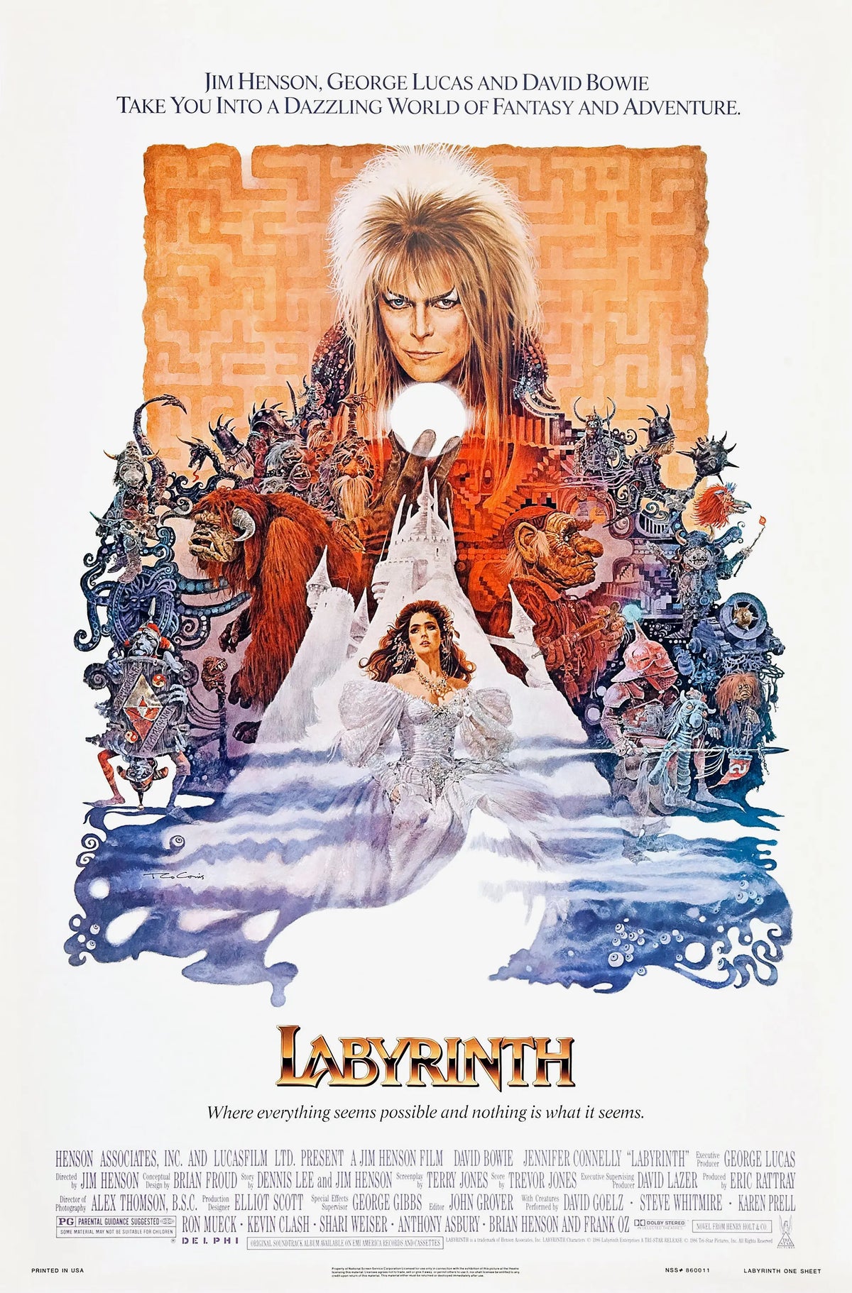 Labyrinth A2 Size Movie Poster-Pixel Demon