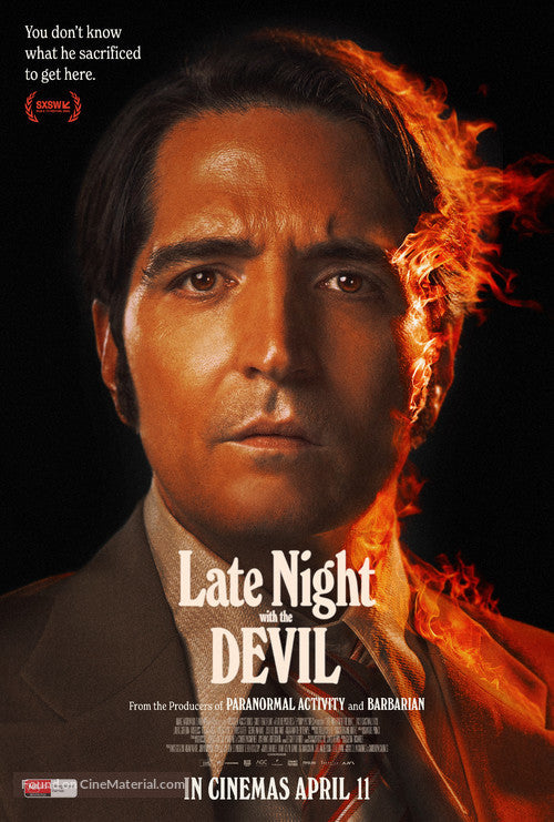 Late Night With The Devil Cinema Movie Poster A2 Size Version 2