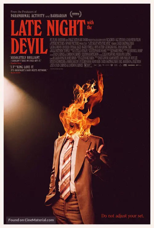 Late Night With The Devil Cinema Movie Poster A2 Size Version 3