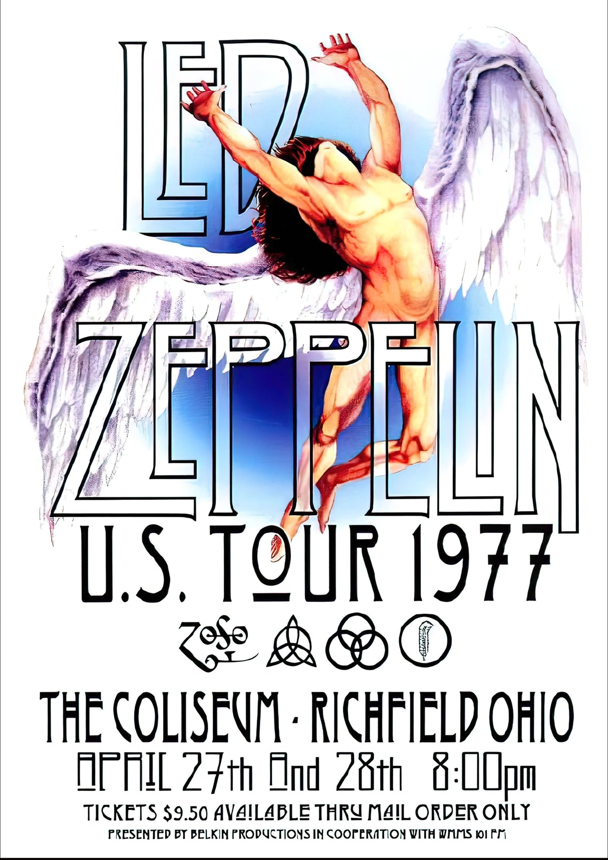 led zepplin 2 Vintage Gig A2 Size Posters-Pixel Demon