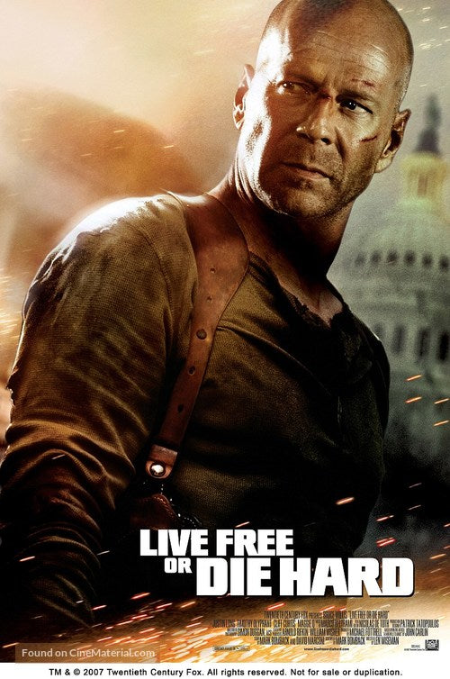 Live Free or Die Hard A2 Movie Poster-Pixel Demon