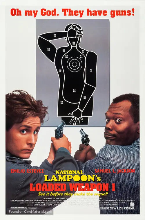 Pixel Demon National Lampoon's Loaded Weapon 1 Movie Poster A2 Size