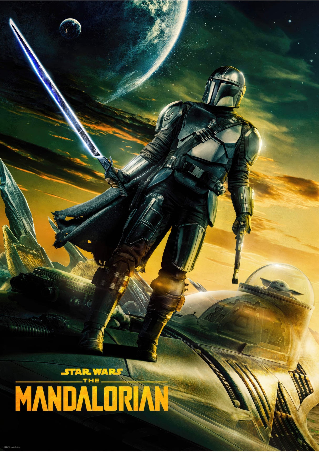 The Mandalorian Design 12 A2 Size Posters-Pixel Demon