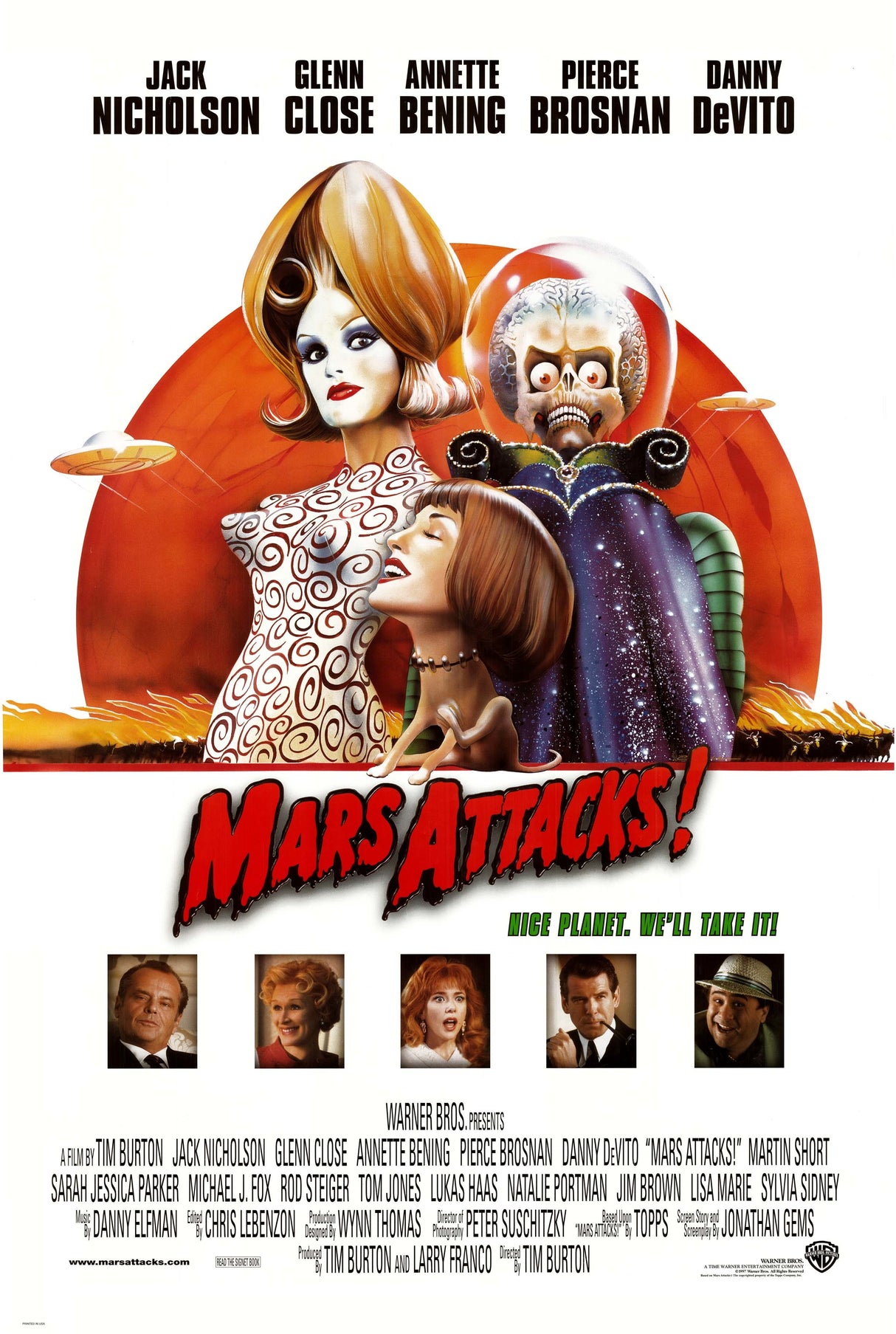 Mars Attacks! A2 Size Movie Poster-Pixel Demon