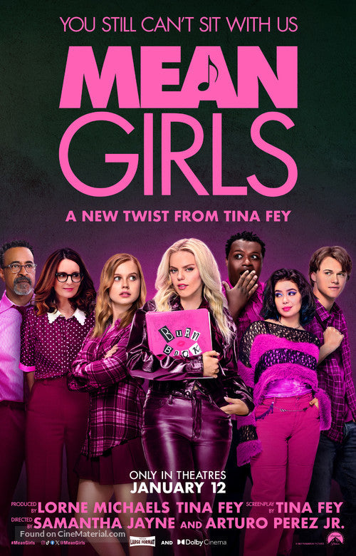 Mean Girls (2024) Cinema Movie Poster A2 Size Version 1
