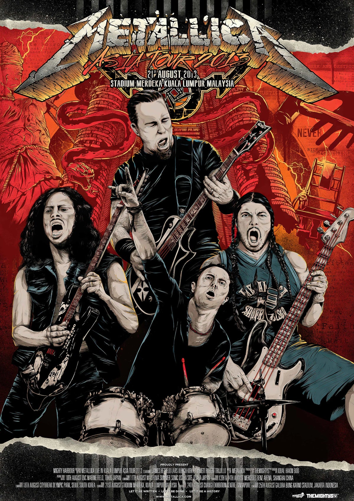Metallica 1 Vintage Gig A2 Size Posters-Pixel Demon