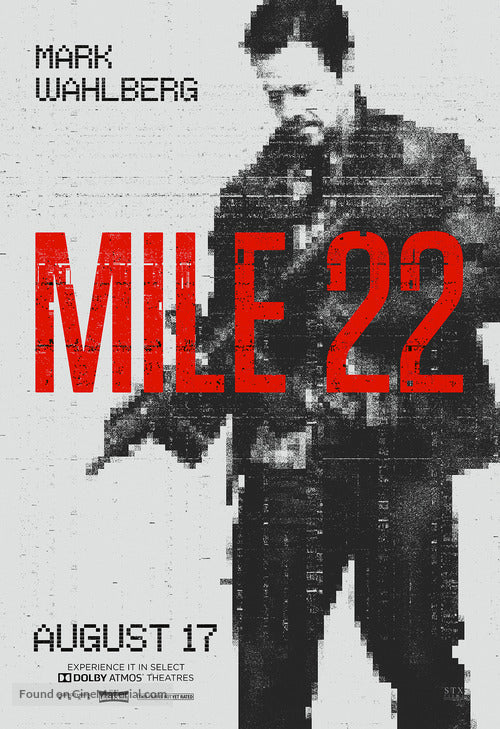 Mile 22 Cinema Movie Poster A2 Size