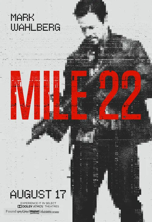 Mile 22 Cinema Movie Poster A2 Size