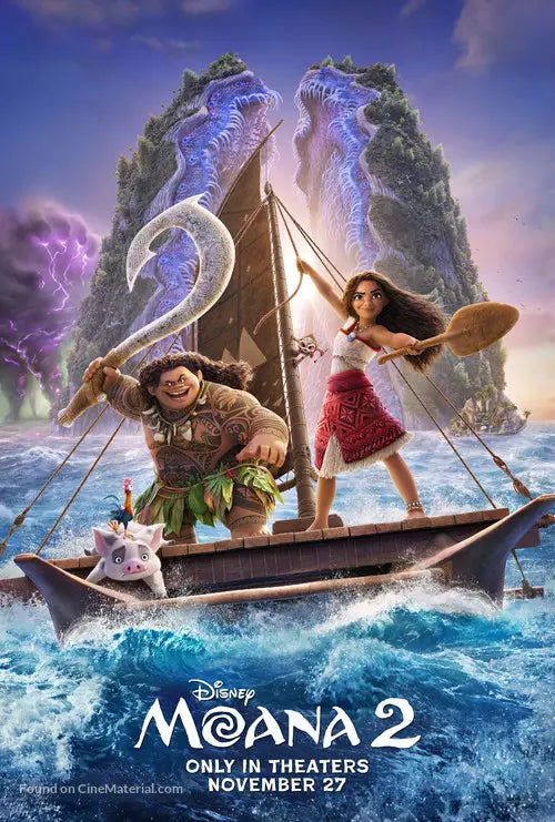 Moana 2 Movie Poster A2 Size Version 1