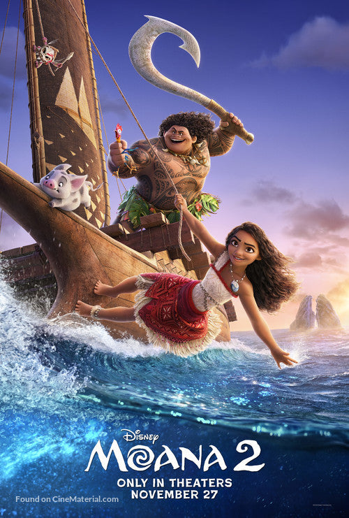 Moana 2 Movie Poster A2 Size Version 4