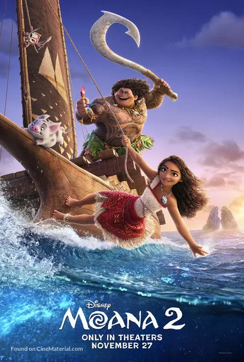 Moana 2 Movie Poster A2 Size Version 4