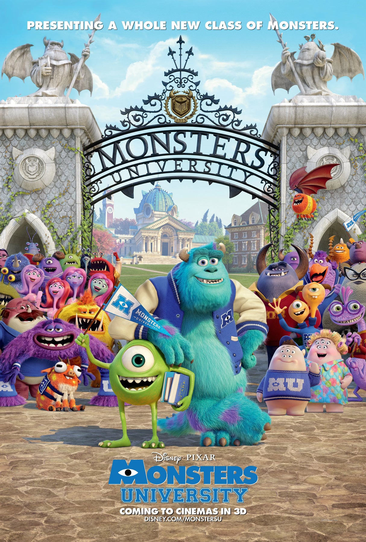 Monsters University A2 Size Movie Poster-Pixel Demon