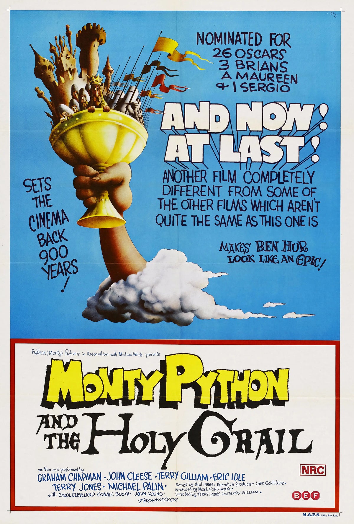 Monty python and the holy grail A2 Size Movie Poster-Pixel Demon