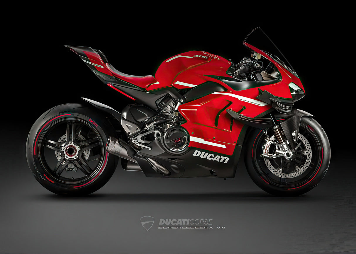 Motorbike Wall Art Design 10 A2 Size Posters-Pixel Demon