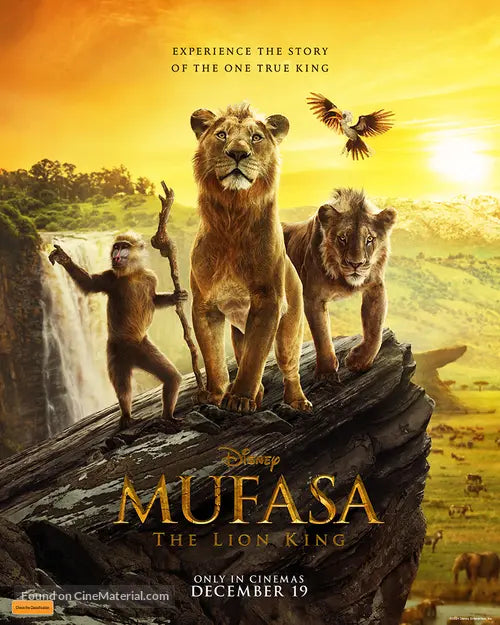 Mufasa: The Lion King Movie Poster A2 Size Version 12