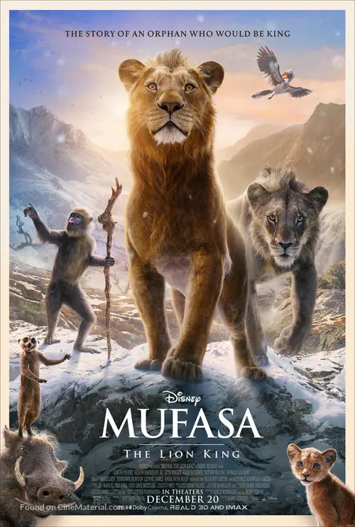 Mufasa: The Lion King Movie Poster A2 Size Version 1