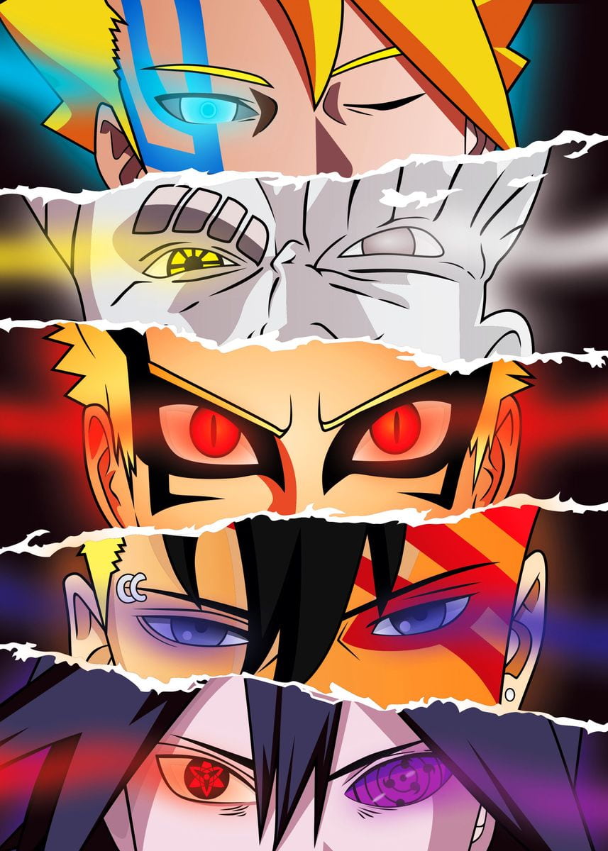 Naruto Anime Option 21 A2 Size Posters-Pixel Demon