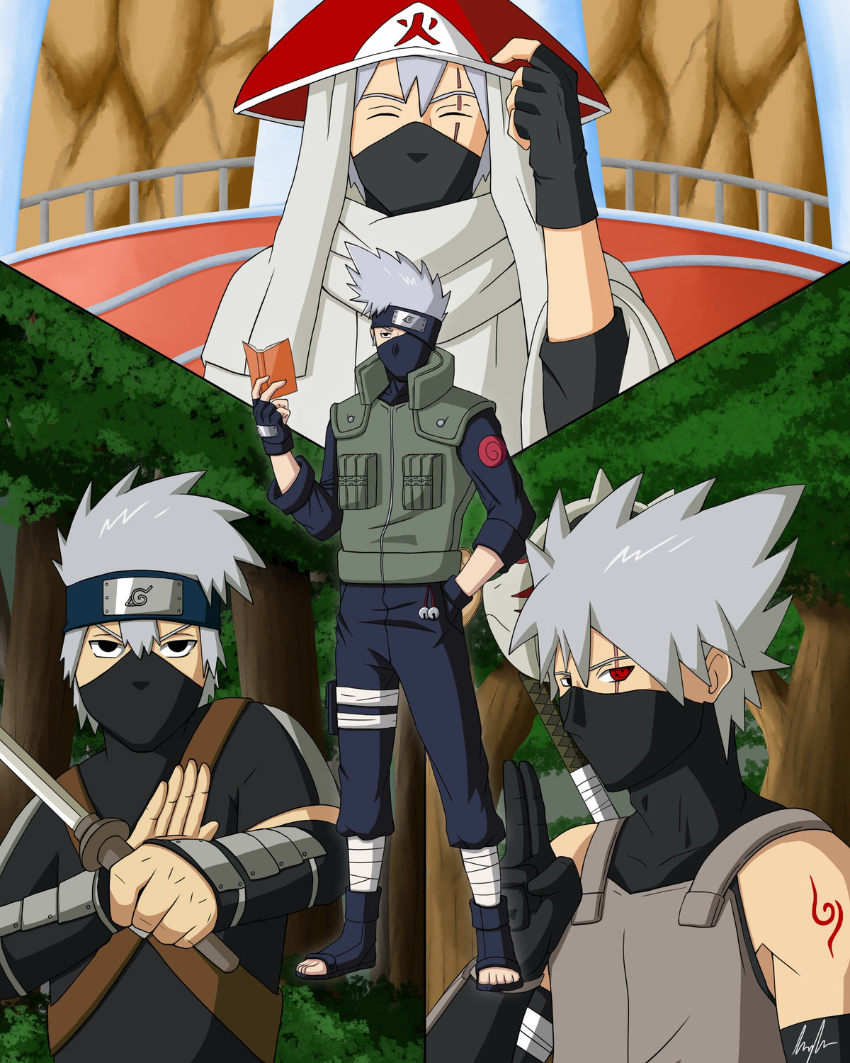 Naruto Anime Option 31 A2 Size Posters-Pixel Demon