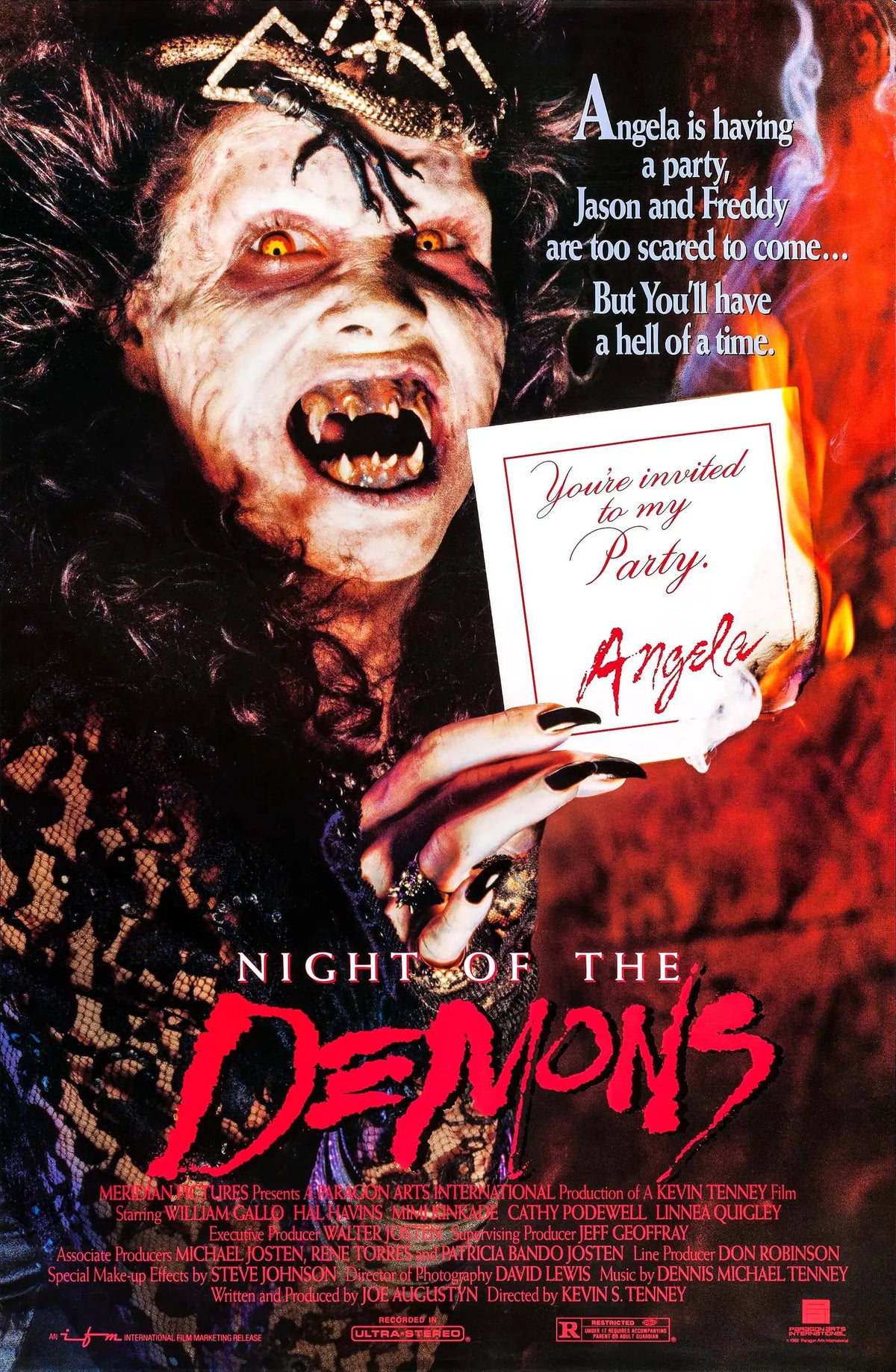 night of the demons A2 Size Movie Poster-Pixel Demon